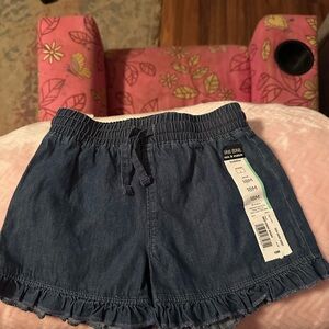Okie Dokie Blue Ruffle Hem Kids Shorts